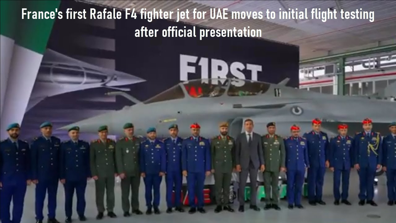France's First Rafale F4 Fighter Jet for UAE