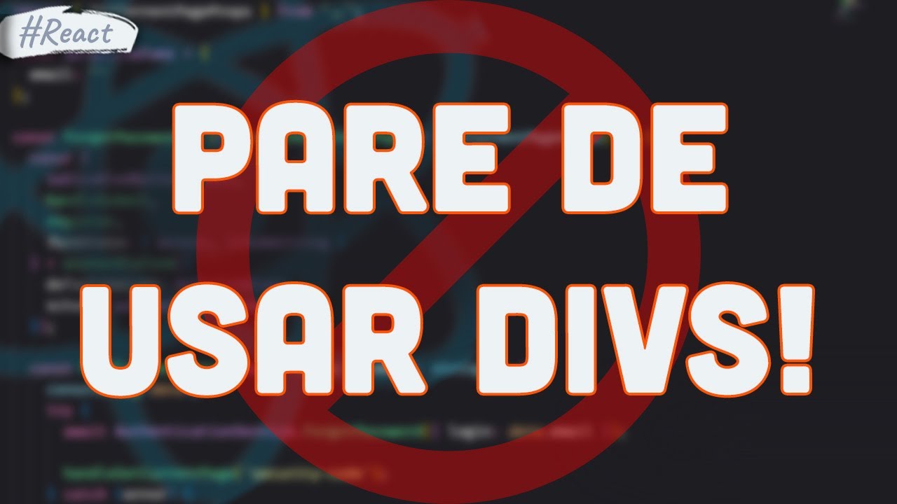 PARE DE USAR DIVS!