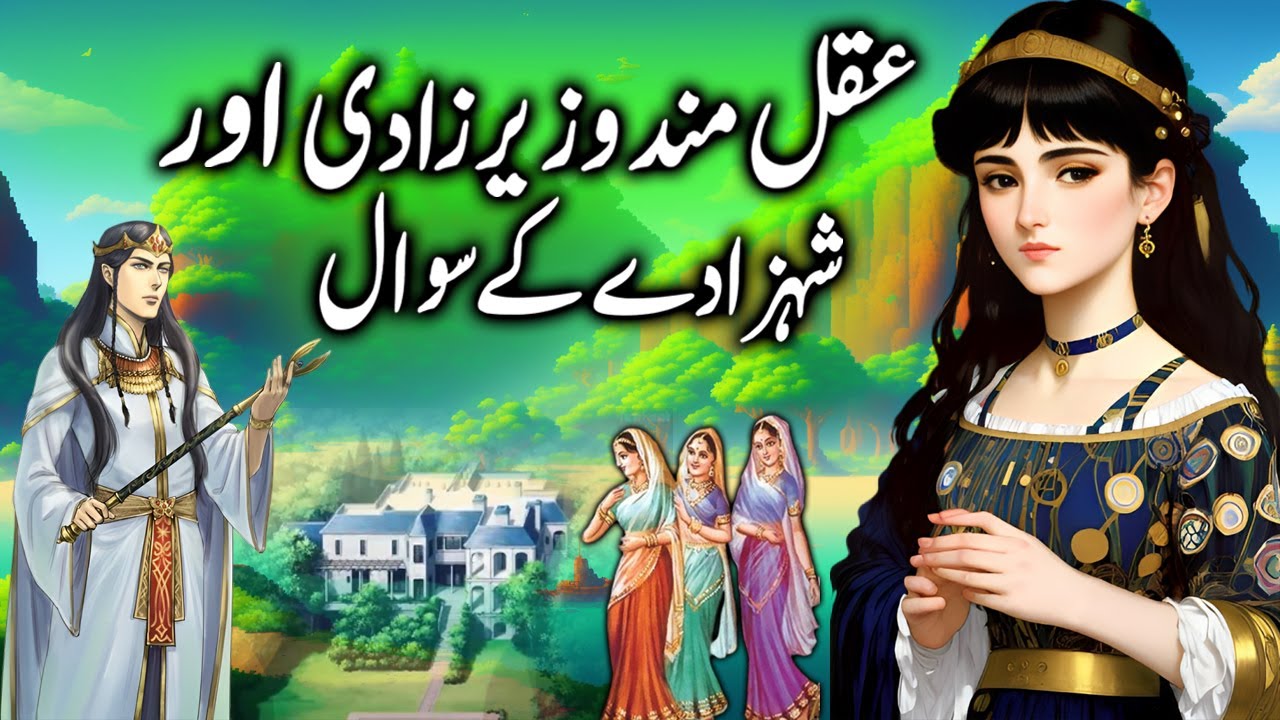 Aqalmand Wazeer Zadi awr Ziddi Shehzada || A wise princess and a stubborn prince || urdu ki kahani