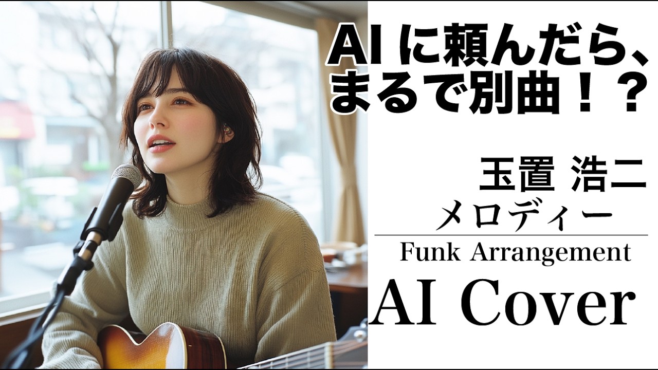 【FUNK大胆アレンジ】メロディー / 玉置浩二｜魂の名曲をAIが女性ヴォーカルに🎷まるで別曲