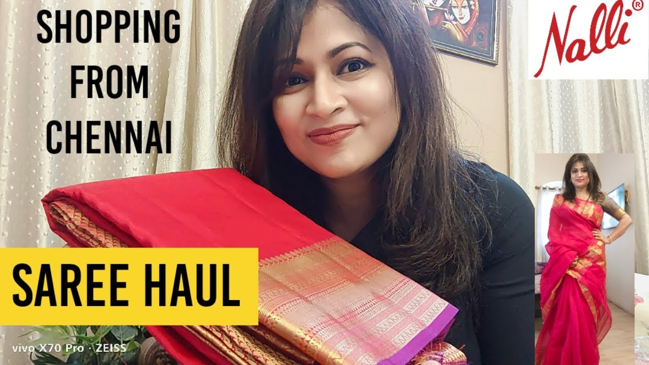 SAREE HAUL || NALLI VELACHERY || THE FAMOUS SILK SAREE STORE  || SAREE SHOPPING FROM CHENNAI