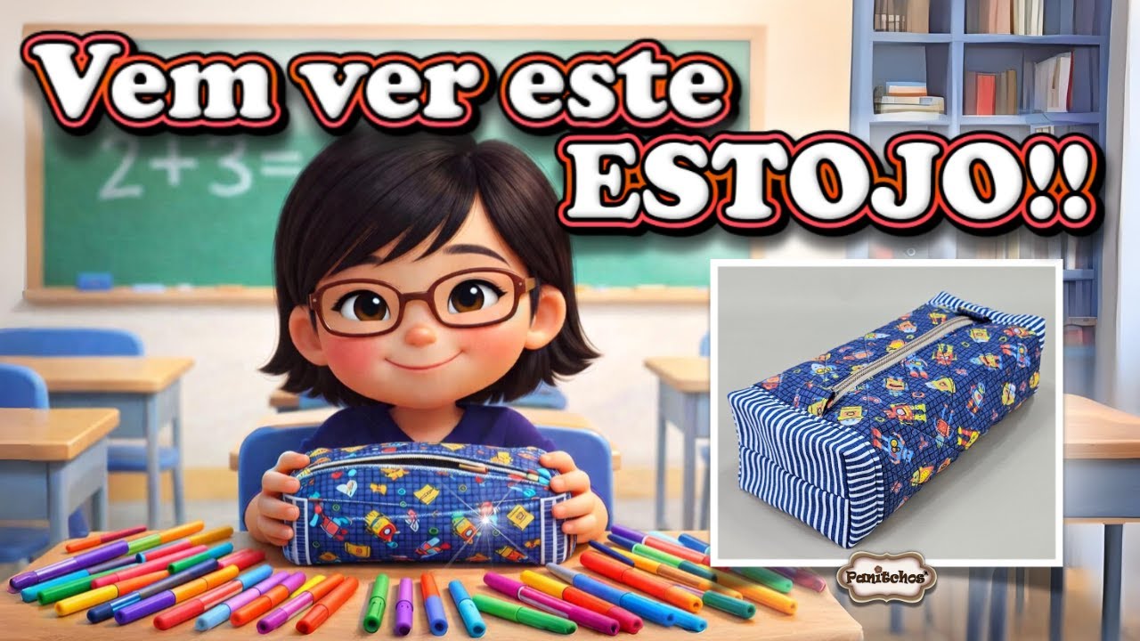 Estojo escolar duplo | Volta às aulas
