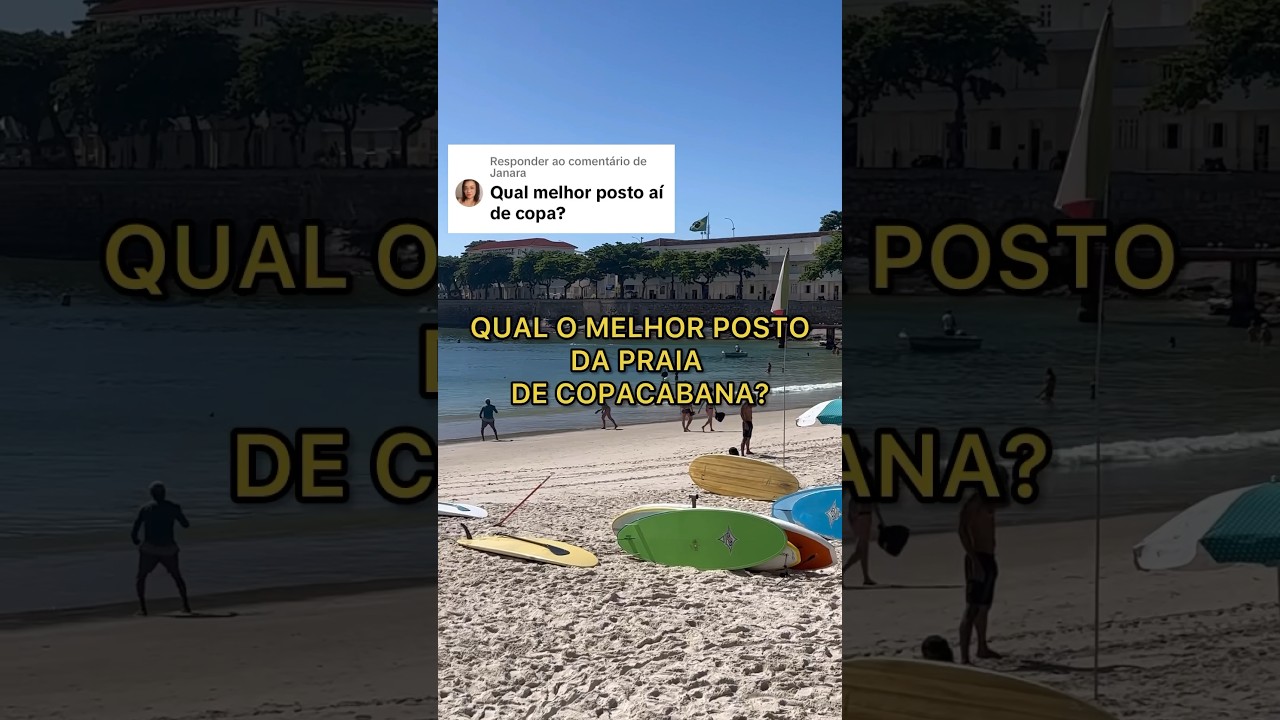 ONDE FICAR NA PRAIA DE COPACABANA? #laudodecria #rj #copacabana