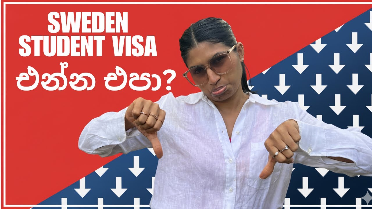 Sweden student visa එන්න එපා. Jobs හොයාගන්න අමාරුයි.Living cost වැඩිවෙලා. ලොකු salary එකක් ඕනී.