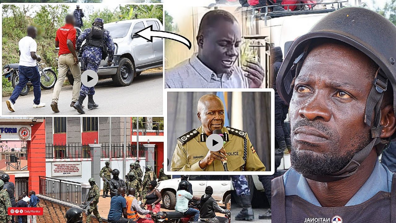 Entiisa!!Ebijambiya Kukitebbe Kya Nup Bobi Bamunonya Hon.Muwanga Kivumbi police Emukute