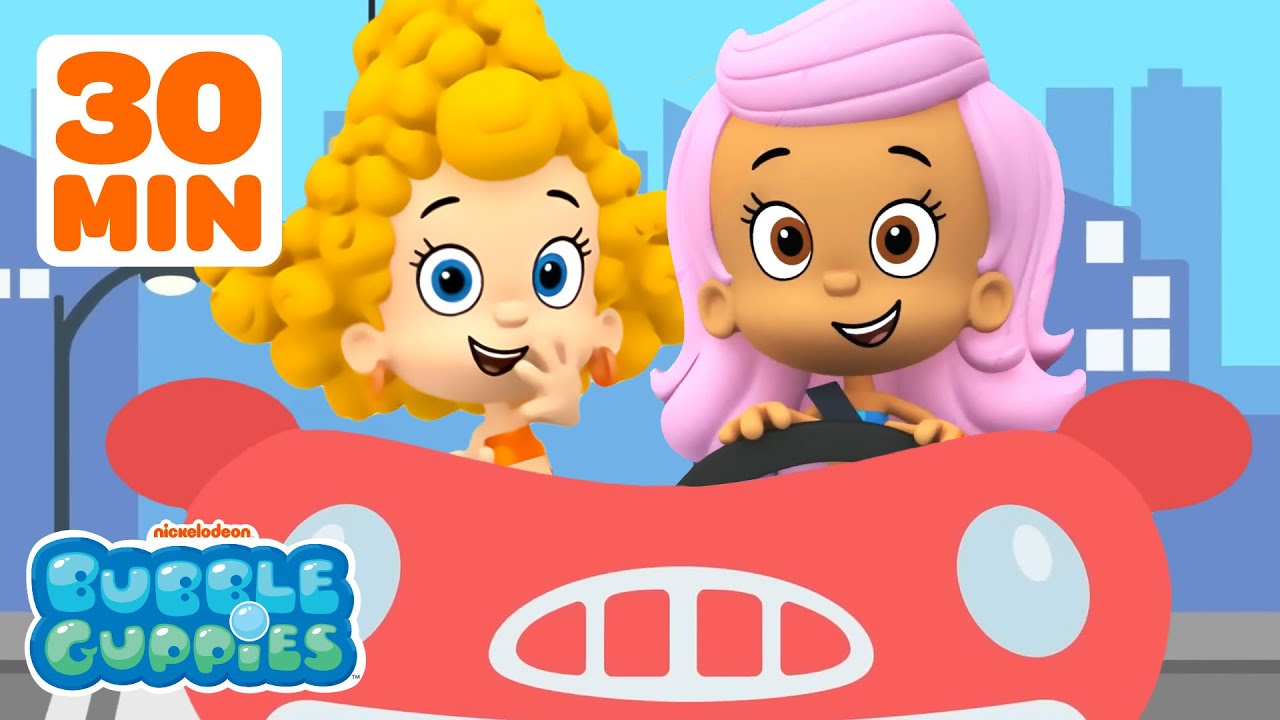 Bubble Guppies Sing About Cars, Trains & More! 🚗 | 30 Minute Compilation | Nick Jr.