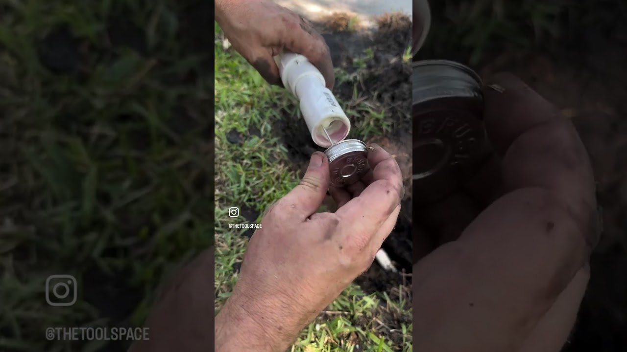 Easy Sprinkler Pipe Repair #shorts #weekendproject #thetoolspace