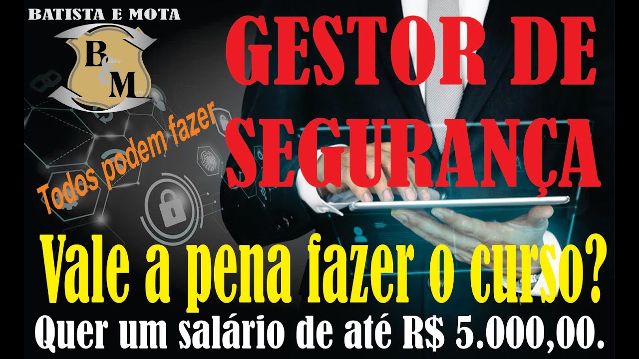 VALE A PENA SER GESTOR EM SEGURANÇA - VIGILANTE - PORTEIRO - DEVEM FAZER O CURSO SUPERIOR!