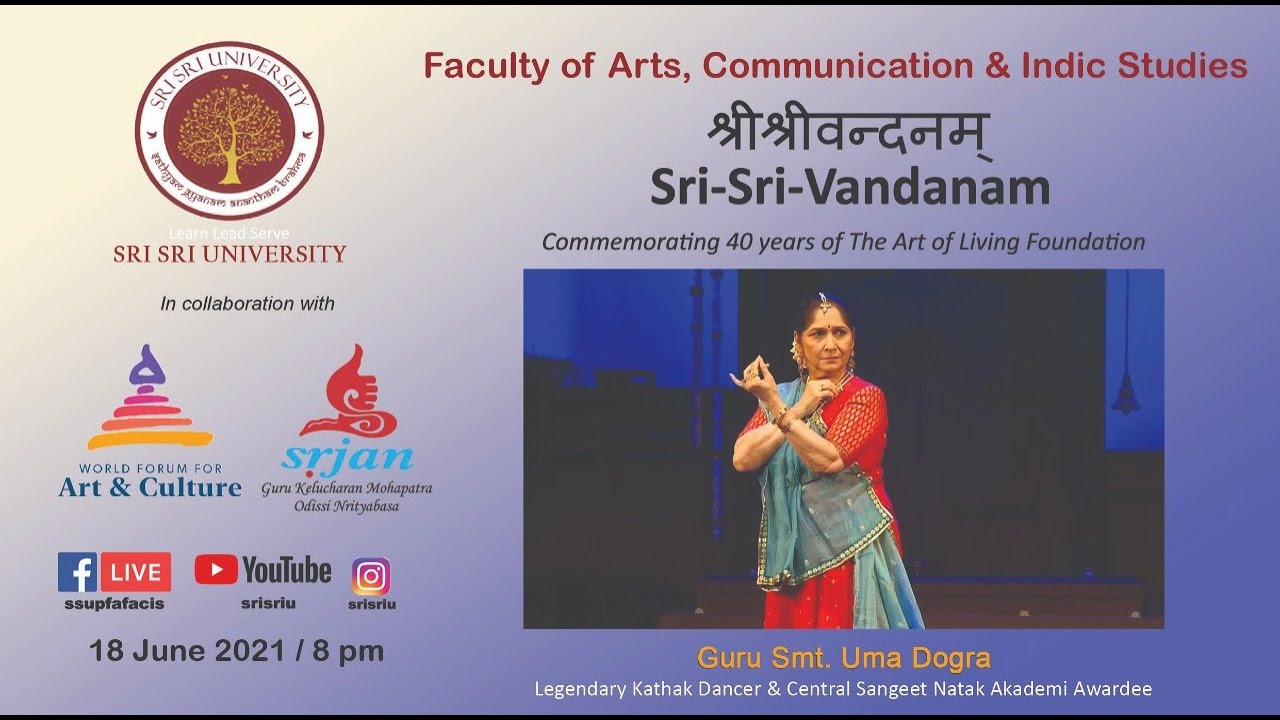 SRI-SRI-VANDANAM - Kathak Dance Recital by Guru Smt. Uma Dogra