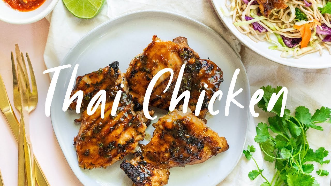 Thai GRILLED CHICKEN Weeknight Dinner | HONEYSUCKLE