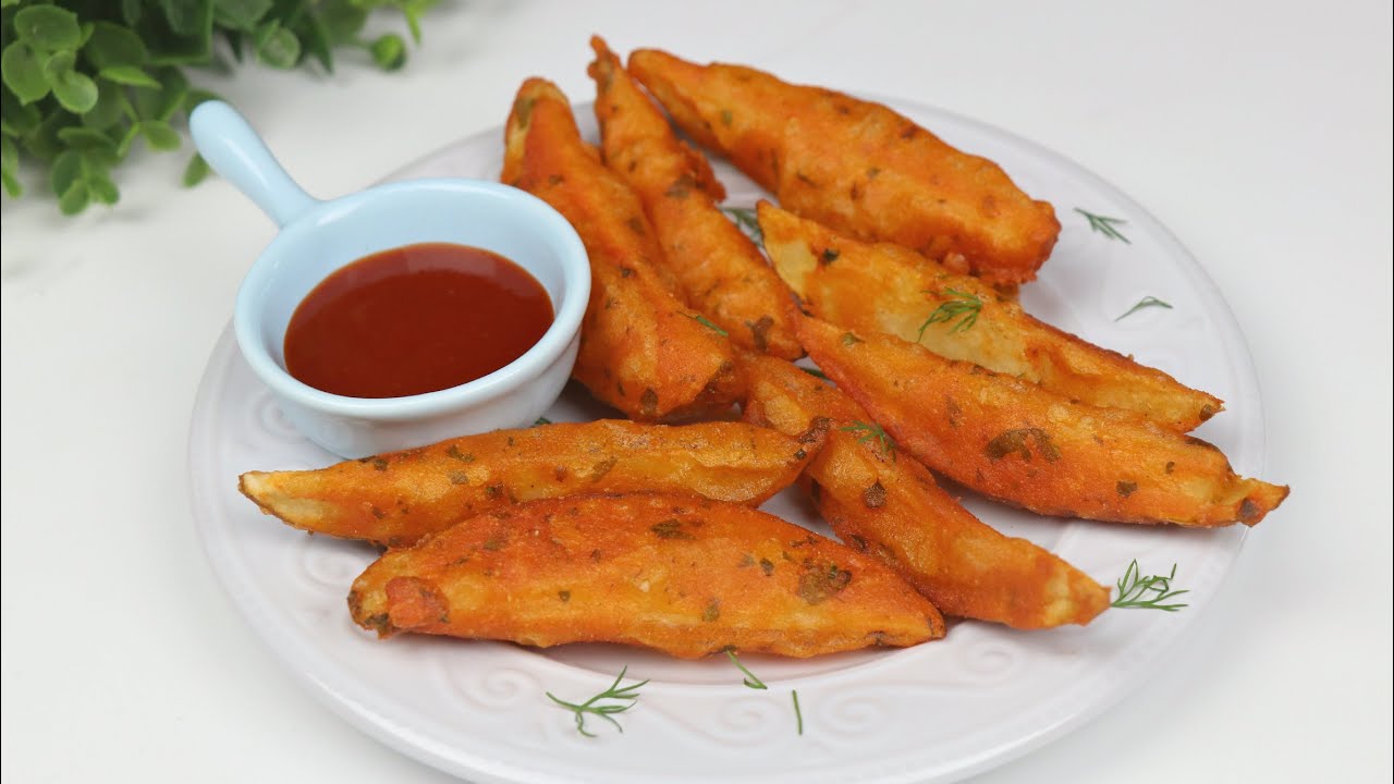 Potato Wedges | Easy Potato Snacks Recipe For Kids | Crispy Potato Wedges Recipe | Snacks Break