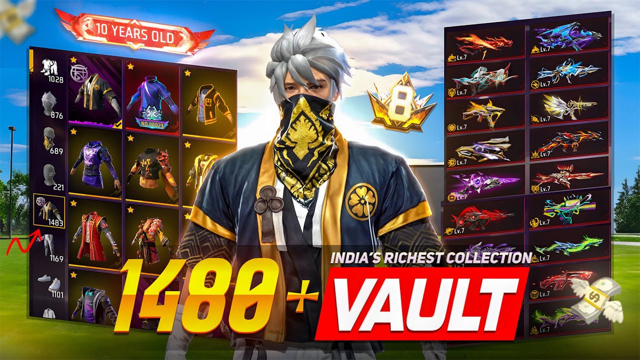 India&rsquo;s Richest ID Collection With 1480+ T-shirts - Free Fire | MYT