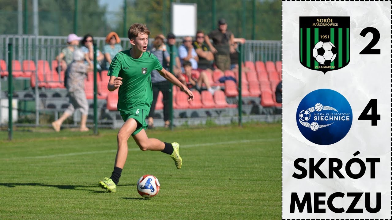 OLJM: Sokół Marcinkowice - MKS Siechnice | SKRÓT MECZU