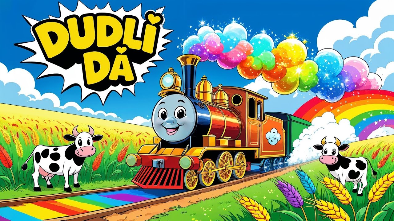 Vl&aacute;ček motor&aacute;ček p&iacute;sk&aacute;, drnc&aacute;, dun&iacute; 🚂  | P&iacute;snička pro děti