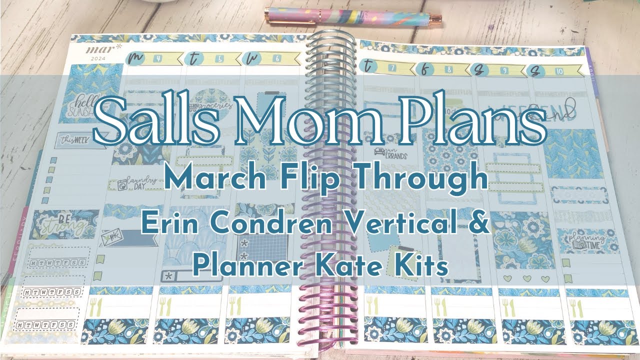 March Flip Through with Erin Condren & Planner Kate