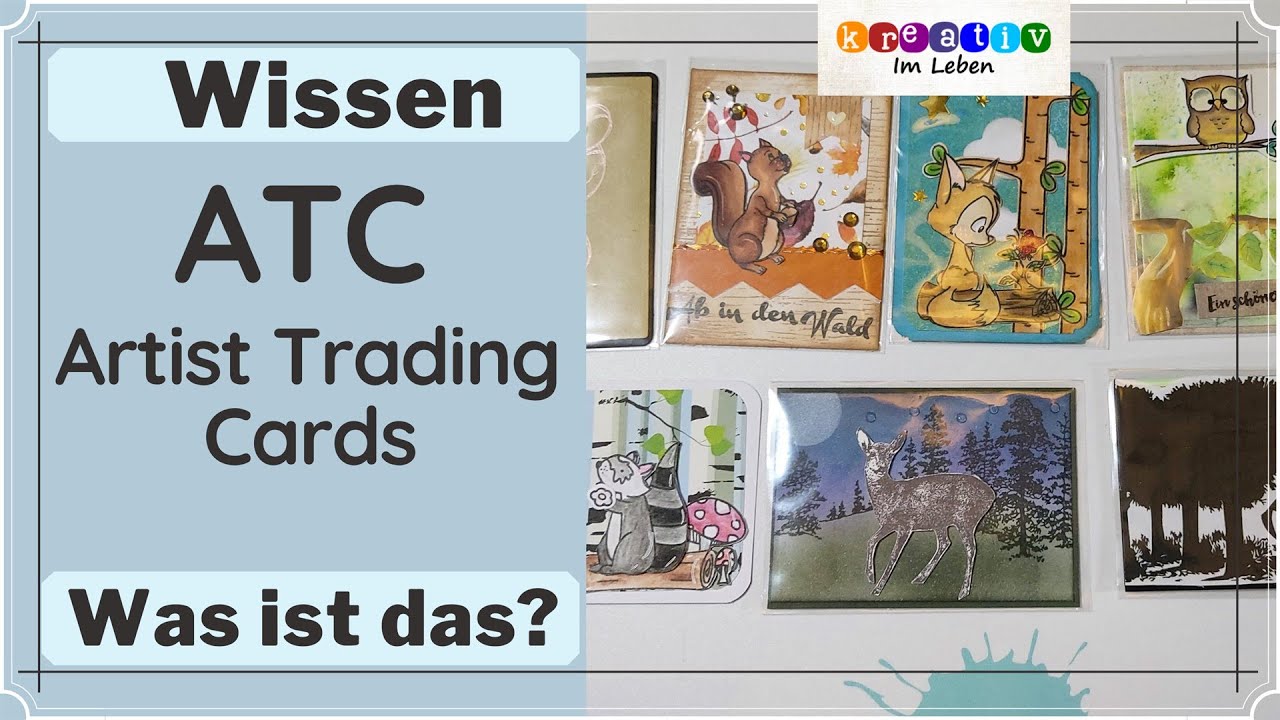Was sind ATCs ? ❂ Artist Trading Cards selbstgemacht ❂ Tauschkarten für Kreative ❂ Kreativ im Leben