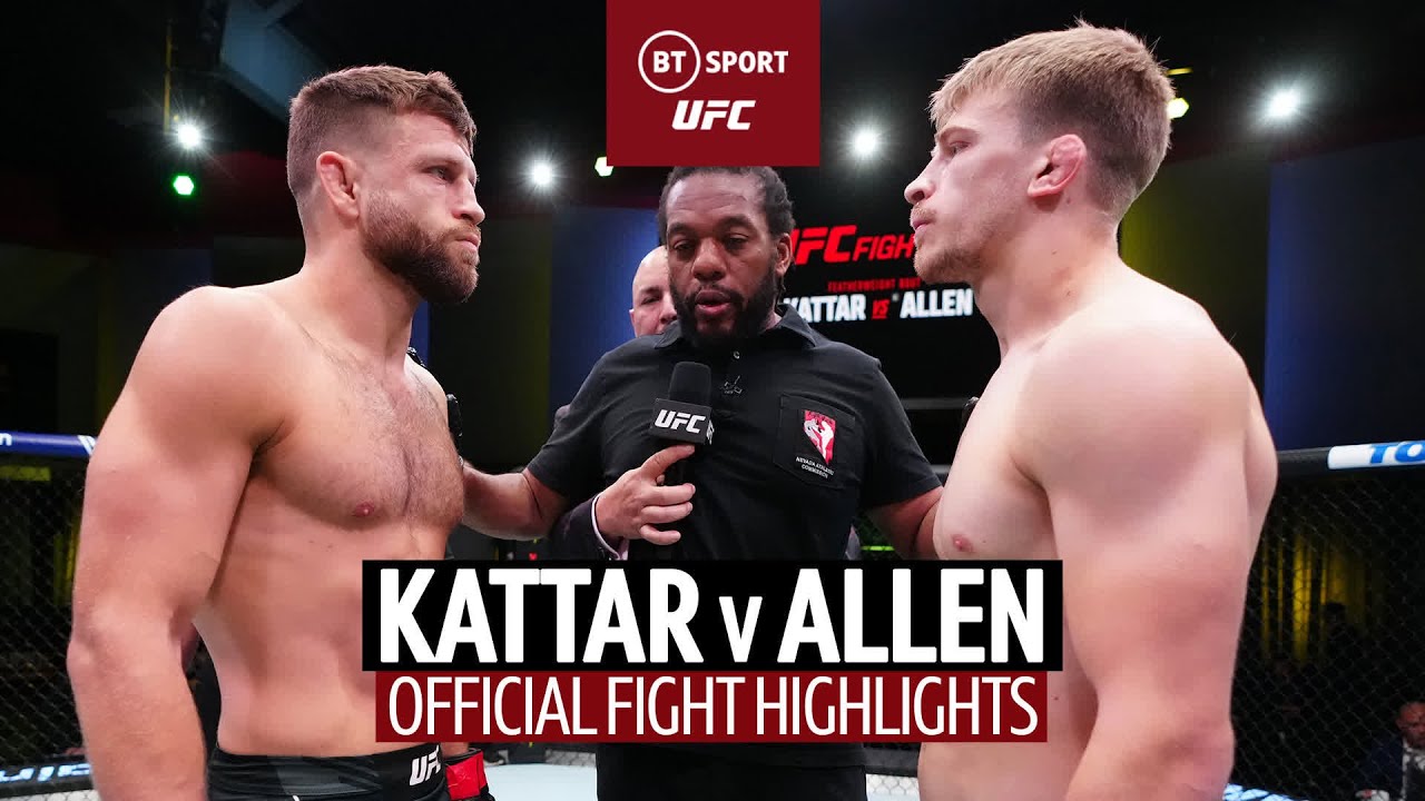 Calvin Kattar v Arnold Allen | Official Fight Highlights | 'Almighty' Allen Stretches Win Record 🇬🇧