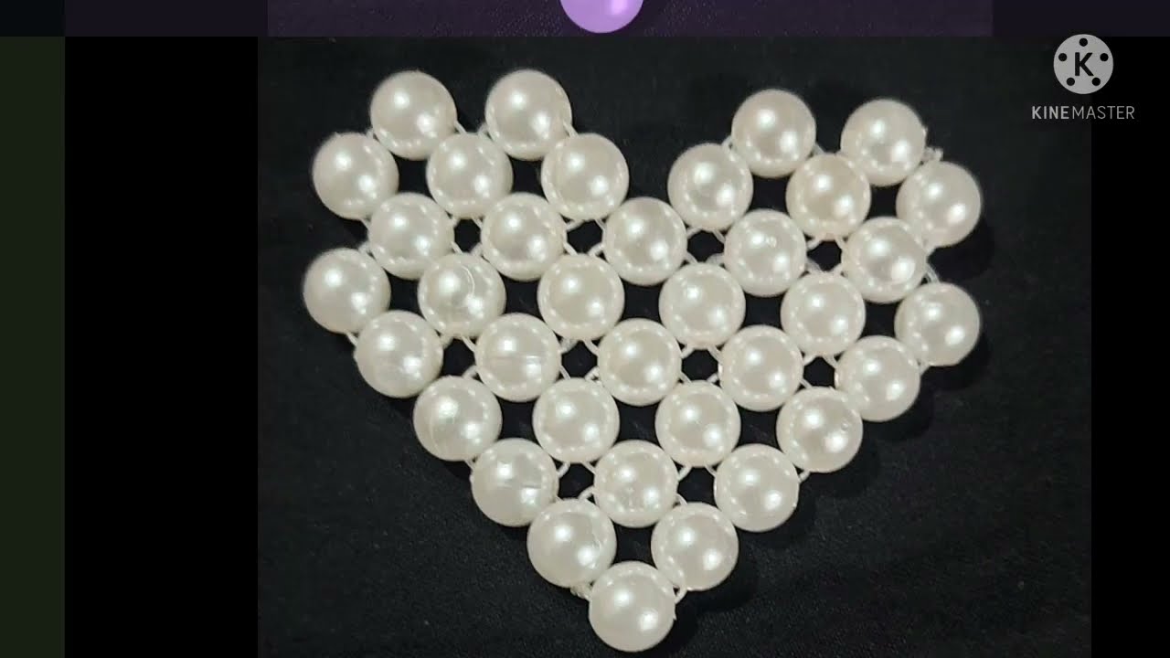 Pearl Heart || Valentine's Day Special || Heart || Love || Dil || Beaded Heart || ❤ Heart Keychain