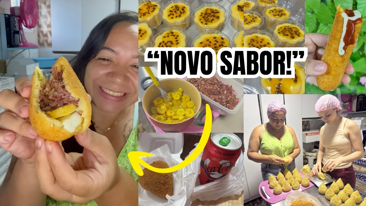 “Criei um NOVO SABOR de Coxinha e Fiz uma MEGA PRODUÇÃO na Confeitaria!” PROMETE BOMBAR!