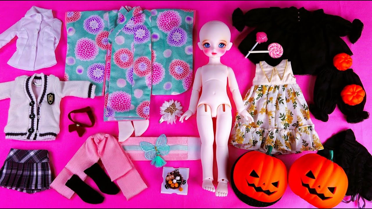 구관 치카비 세라 개봉 Ball Jointed Doll ChicaBi Sera box opening 할로윈 코스튬/Halloween pumpkin custum/着物/球体関節人形