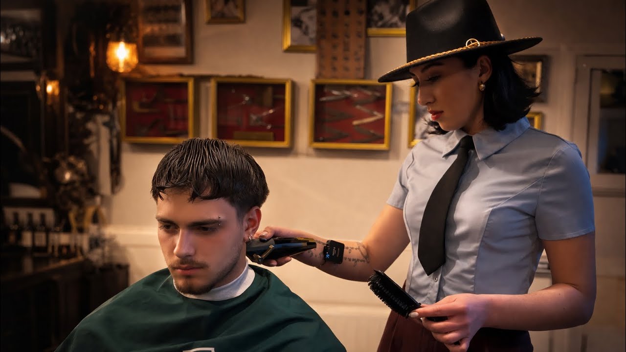 Alexandra&rsquo;s Vintage Cut ✂️ Relaxing ASMR &Egrave;lite Barber Experience 💇🏻&zwj;♂️