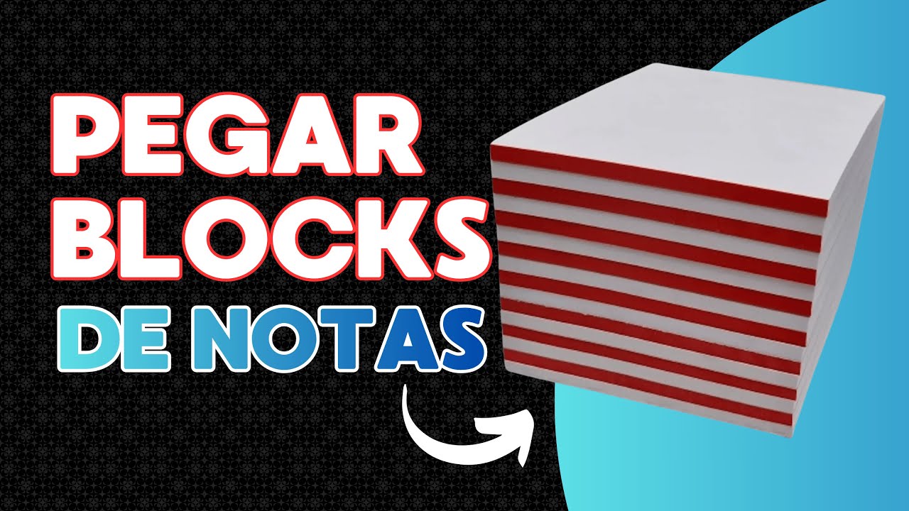 ¿Como pegar blocks de notas? Version casera