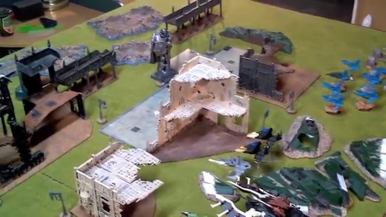 7th Ed Warhammer 40k Battle Report Dark Eldar vs Eldar 1500pts