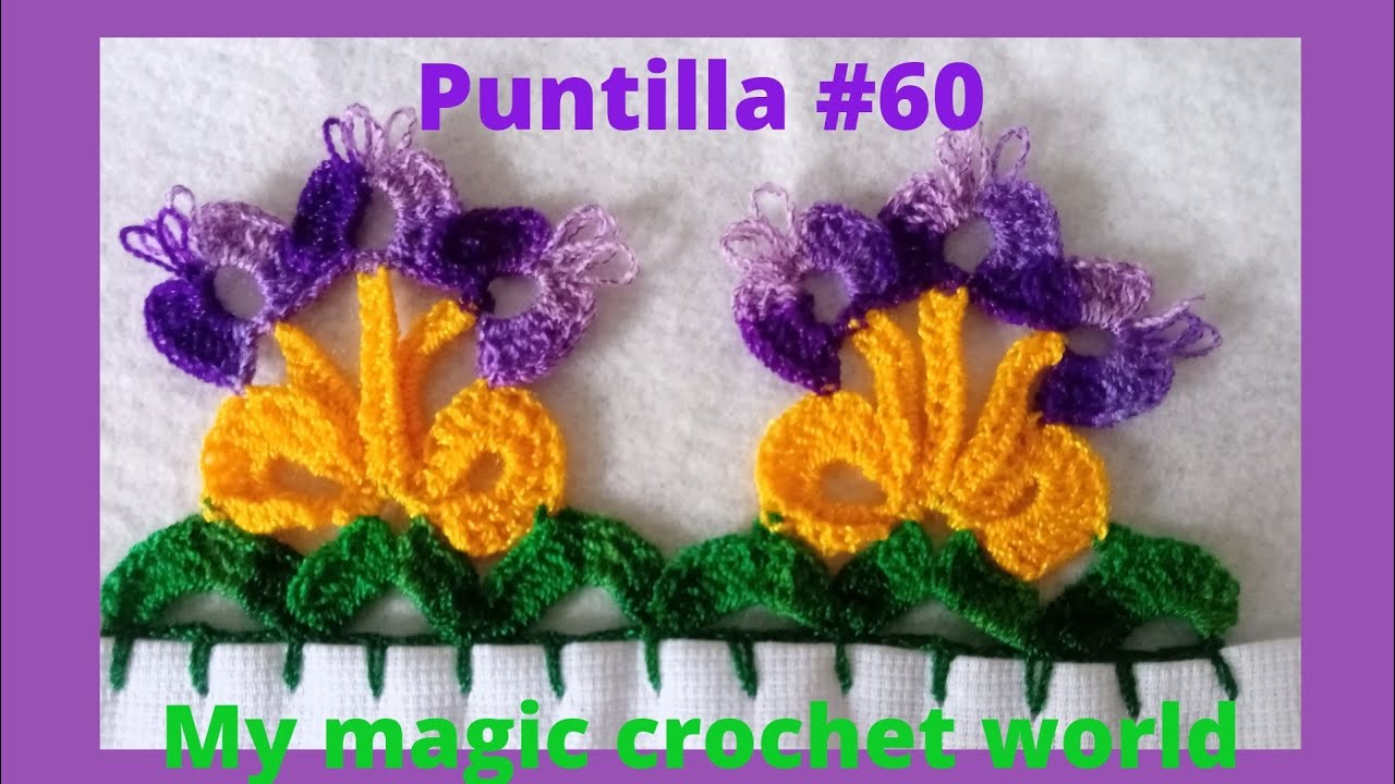 puntilla #60/crochet🌷🌷