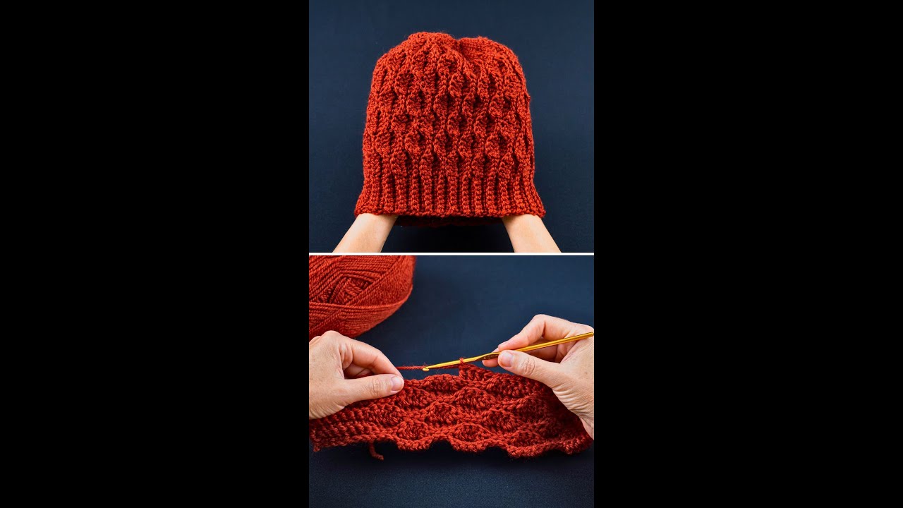 Простая вязаная шапка-бини! Урок для начинающих! Miarti🧶
