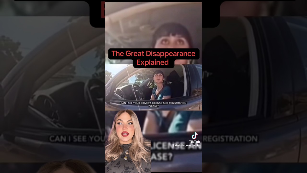 Police Bodycam Caught a Woman VANISHING into Thin Air&hellip; the Great Disappearance explained #scary