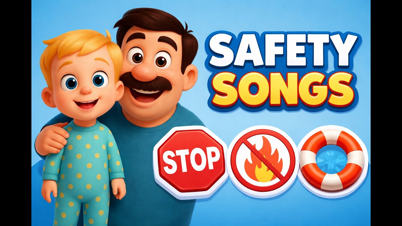 35 Minutes of Safety Songs for Toddlers | Junior & Dad