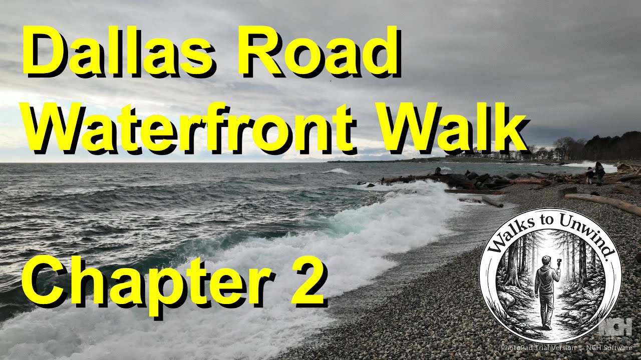 Dallas Road Waterfront Walk 🌊 Relaxing Ocean Walk with Natural Sounds | Victoria BC | Chapter 2 | 4K