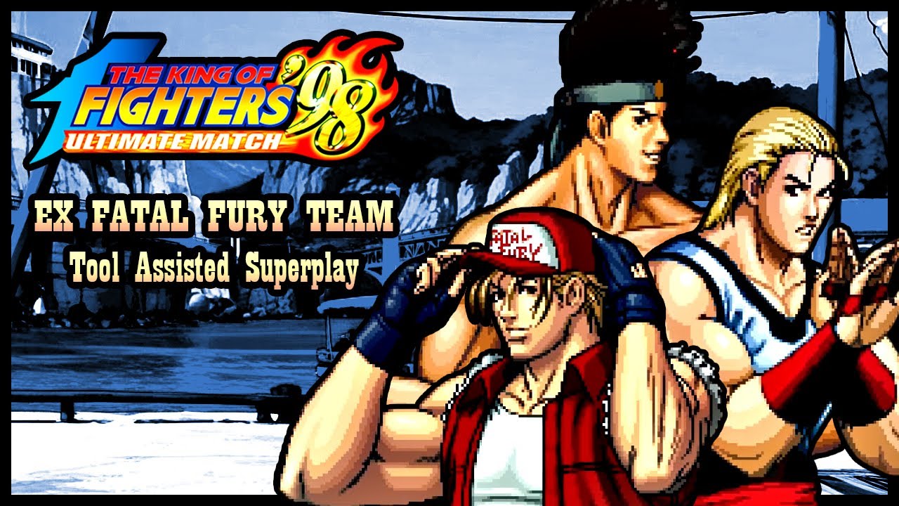 【TAS】THE KING OF FIGHTERS 98: ULTIMATE MATCH (PS2) - EX FATAL FURY TEAM \ TERRY \ ANDY \ JOE