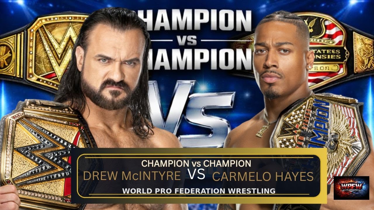 Дрю Макинтайр против Кармело Хейса 🏆 Чемпион SmackDown против Чемпиона | WPFW