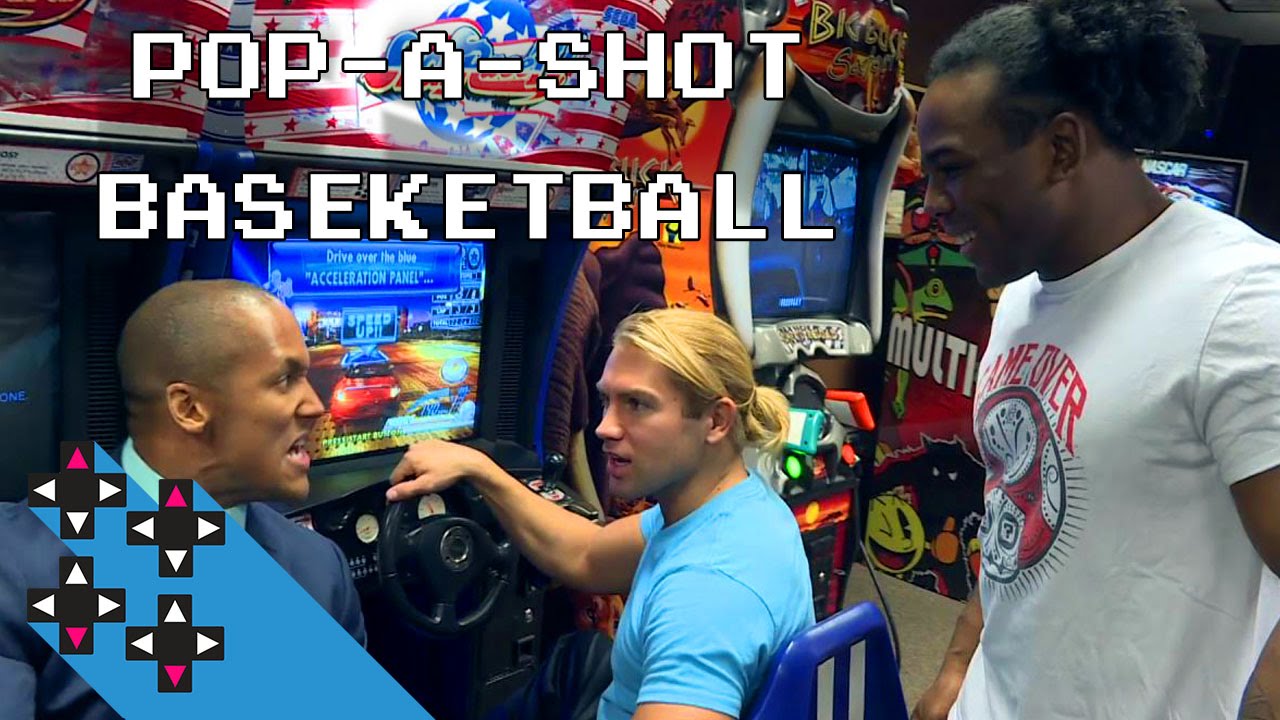 Tyler Breeze vs. Byron Saxton in Pop-A-Shot Basketball — Gamer Gauntlet