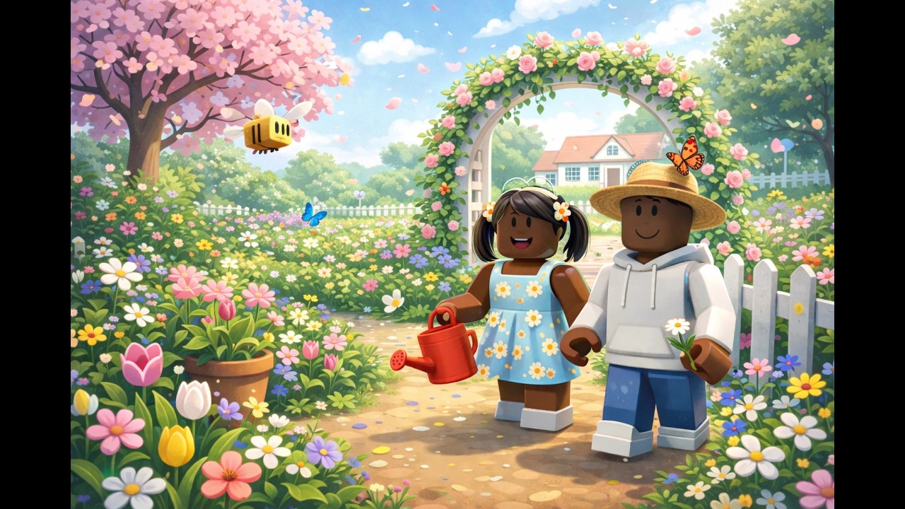 👩🏾‍🌾 Lofi Roblox Inspired Spring Garden