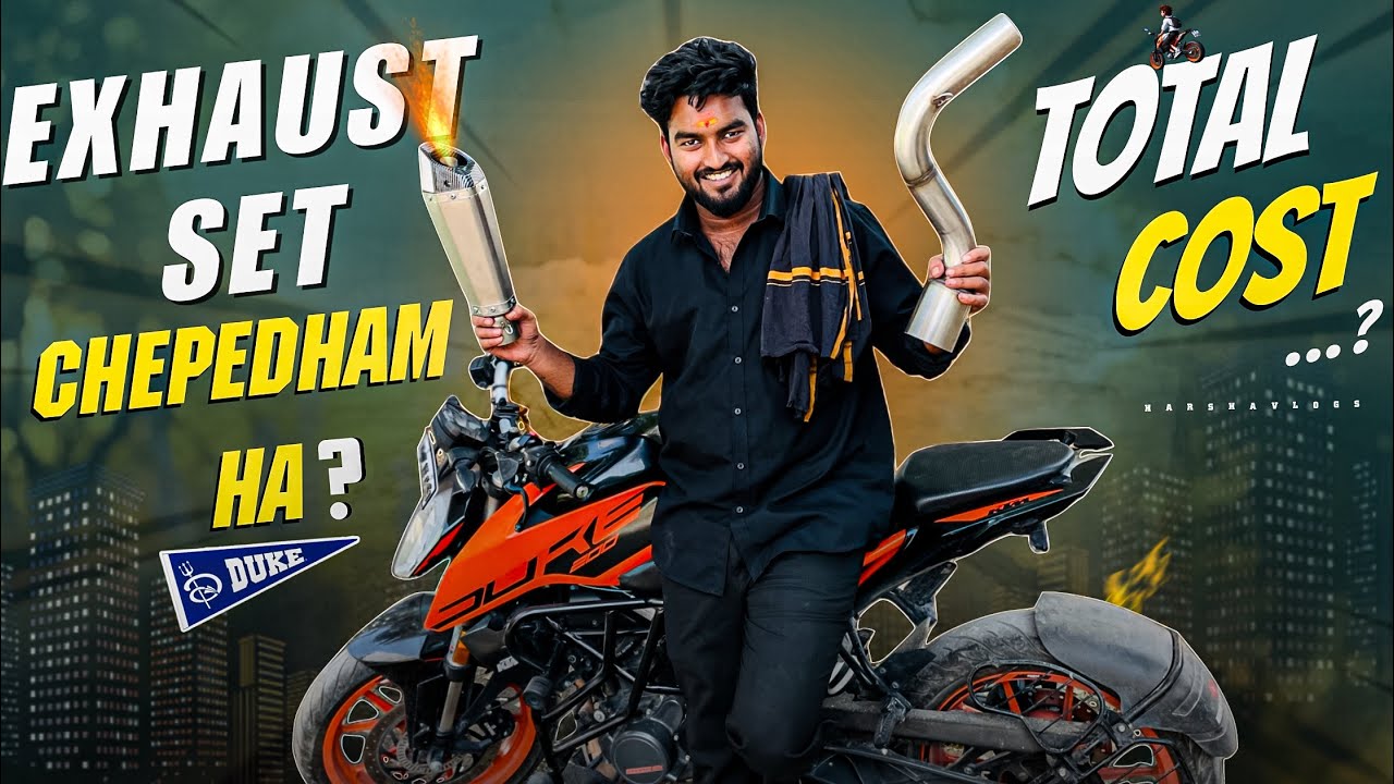 Akrapovic Exhaust || Duke 200 || Total cost || Harsha reddy vlogs