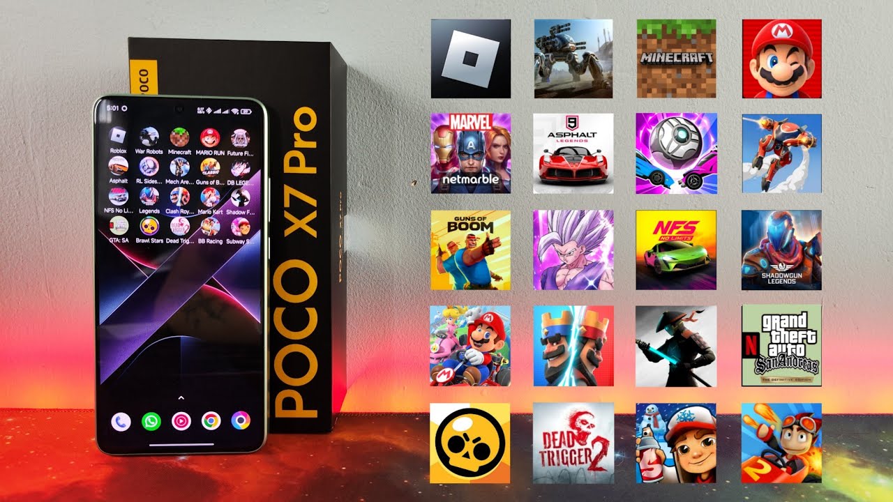 🎮 POCO X7 Pro, Probando 20 Juegos 🕹️