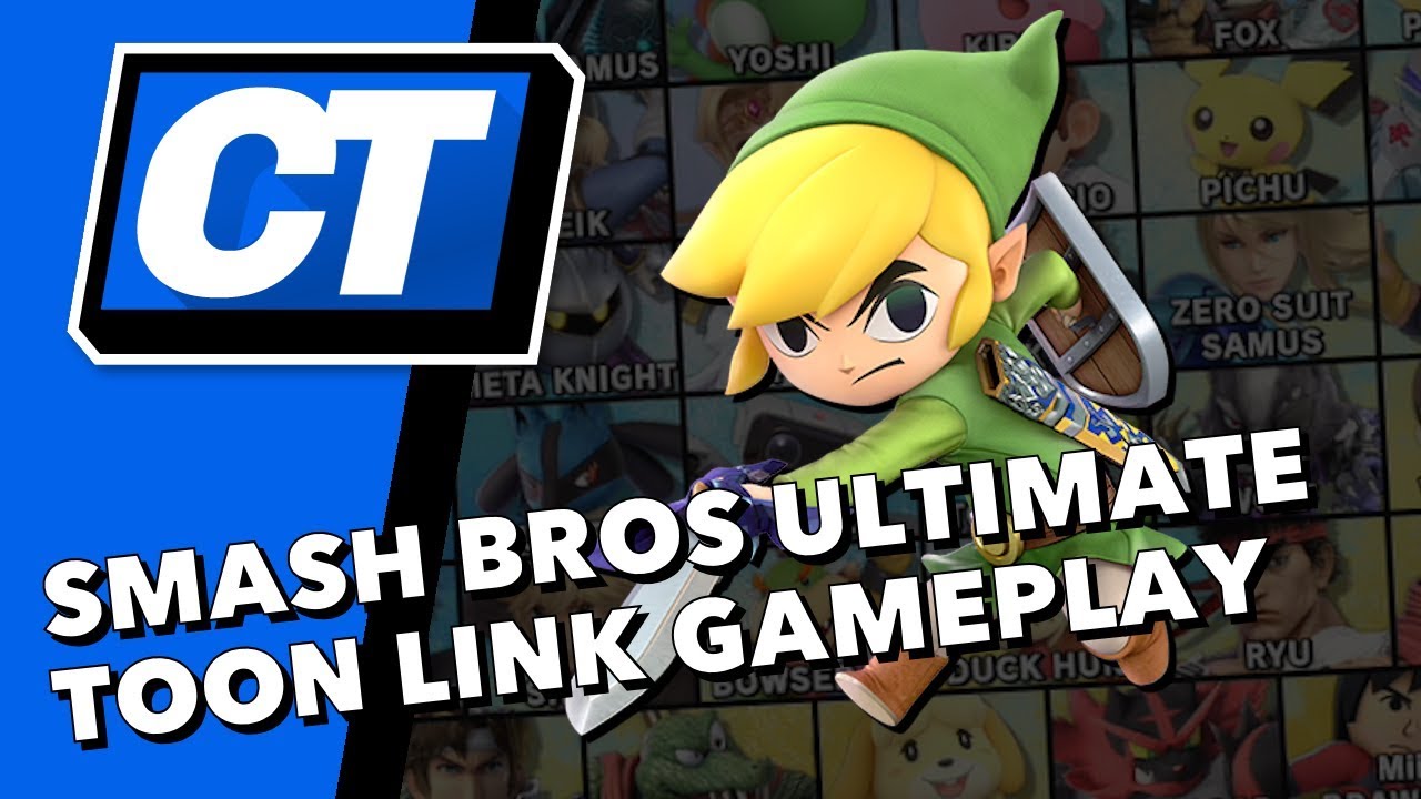 Toon Link Gameplay in Super Smash Bros. Ultimate