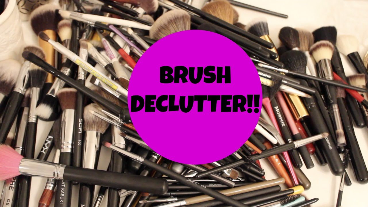 Makeup Mayhem-BRUSHES!! Declutter & Brush Collection!