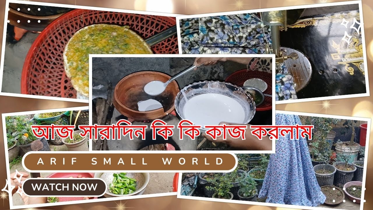 আজ সারাদিন কি কি কাজ করলাম  - Arifsmallworld 