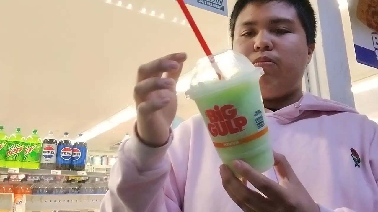 Sweet Lime Aide Slurpee from 7 Eleven Review in Orangethorpe Ave in Buena Park CA