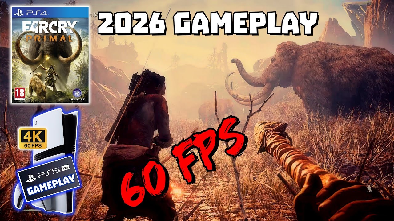 PS5 PRO: Far Cry Primal: 60 FPS Update: 2026 Gameplay: 4K