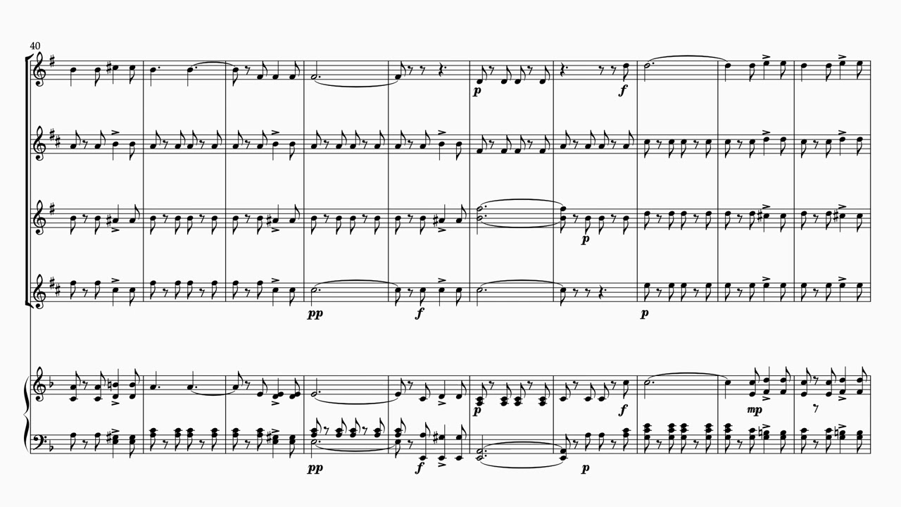 Funiculì Funiculà – Saxophone Quartet and Piano