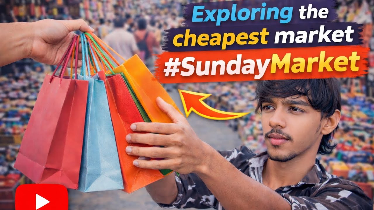 Exploring the cheapest market #sundaymarket vlog 😍