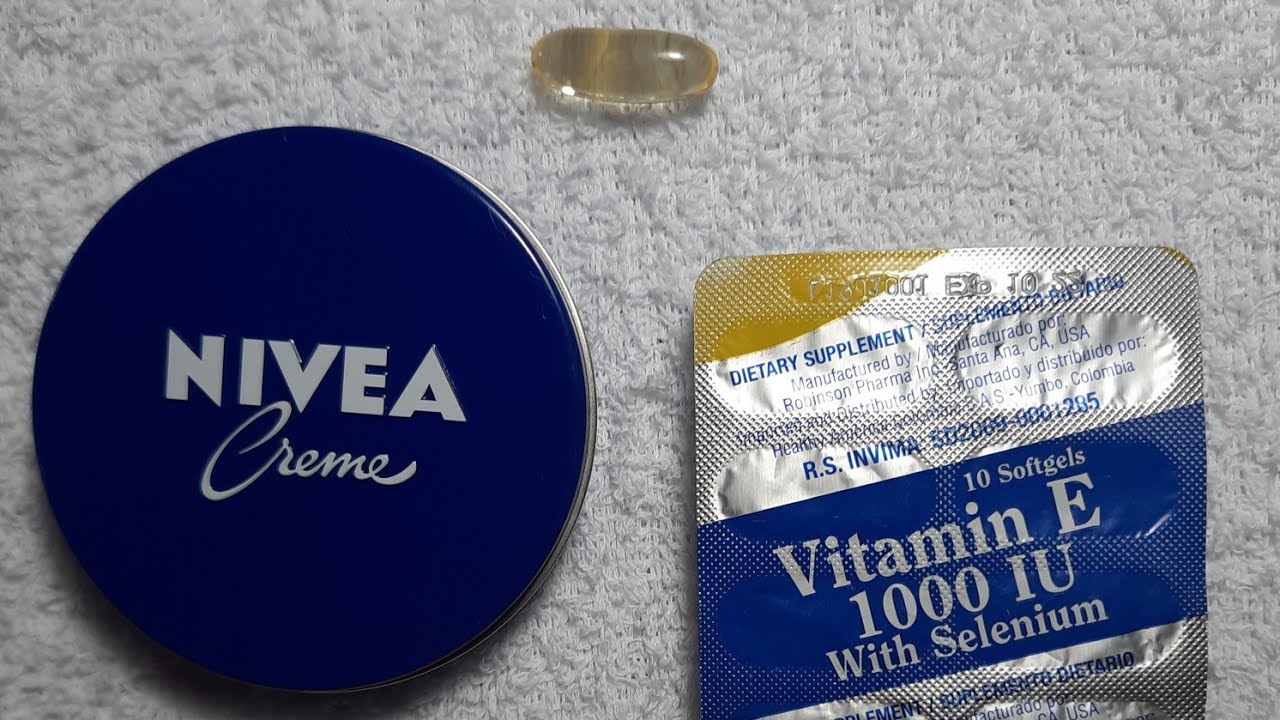Crema Nivea y vitamina E para hidratar tu piel| vitamina E para la cara