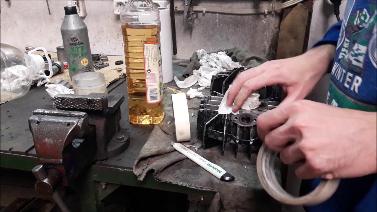 Capitulo 9. Montaje motor Puch 4v. Pintado de cilindro y culata.