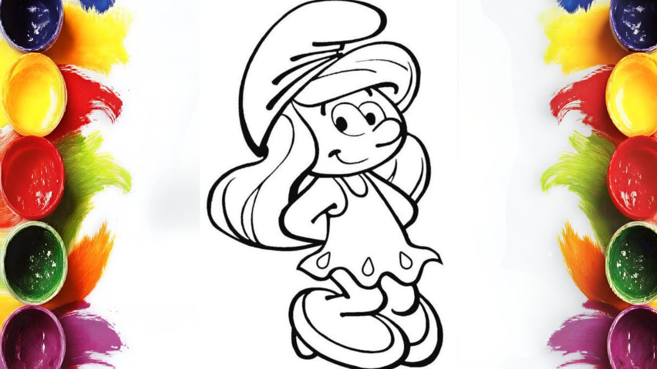 Relaxing Learning: How to Color Smurfette | Mini Artist Coloring Tutorial!