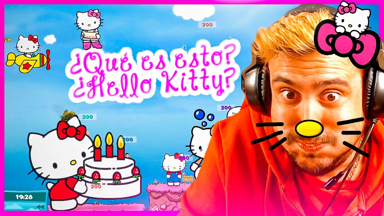 PERO QUE ES ESTO?! HELLO KITTY?! WORMS c/ WILLY, VEGETTA Y AROXBY