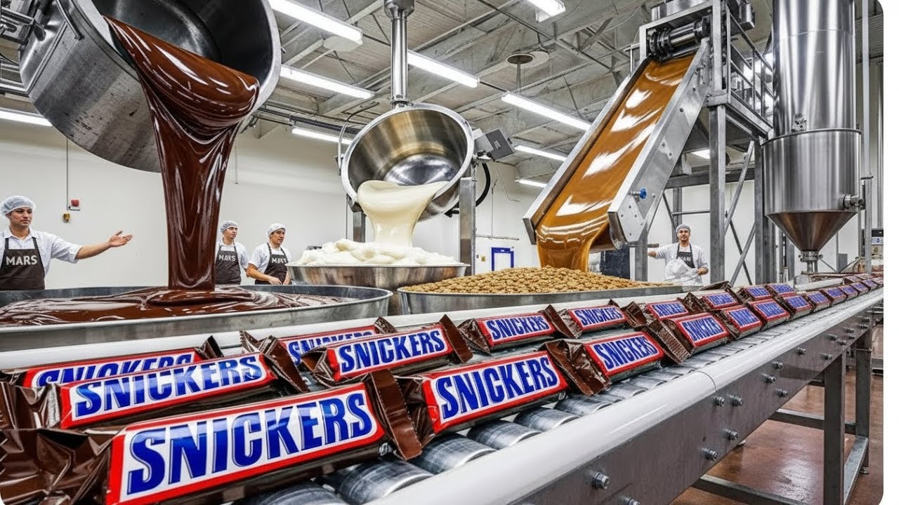 How Snickers Are Made In Factory/Snickers